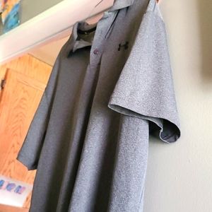 Men's under armor polo shirt Gray